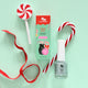 Limited Edition Christmas Candy Cane Scented Kids Polish - Shimmery Pastel Green